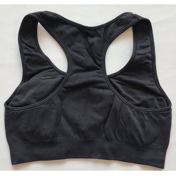 Xersion Light Support Black Sports Bra Size Large Xersion Extra Stretchy Yoga - Picture 2 of 3